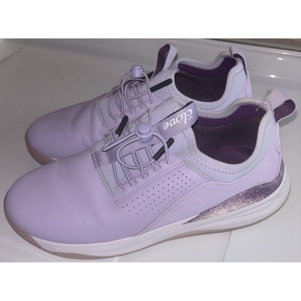 Clove Classic Lavender Purple Nursing Healthcare Sneakers Fluid Resistant Sz 8.5